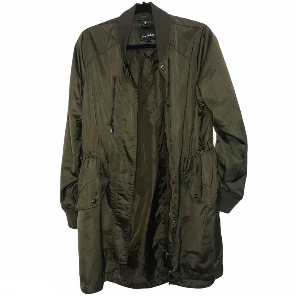 Sam Edelman elongated satin drawstring jacket - Picture 4 of 11